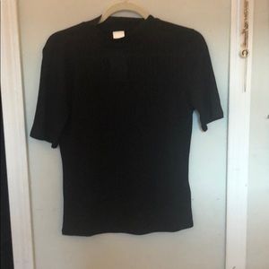 Black mock neck